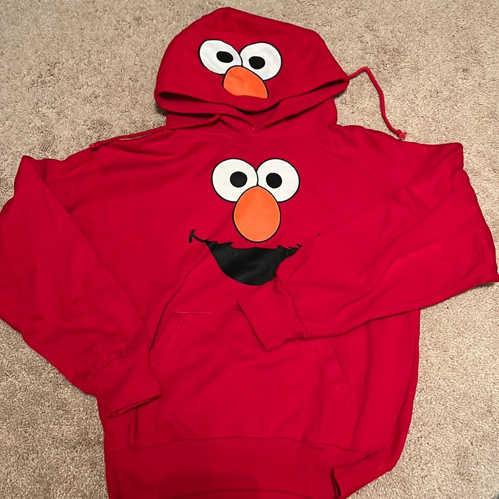 NWT ELMO SIZE SMALL RED HOODIE